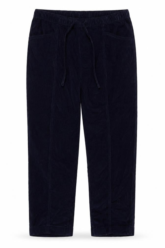Isle Womens Blue Cotton Trousers Size 38 in L24 in Regular Tie