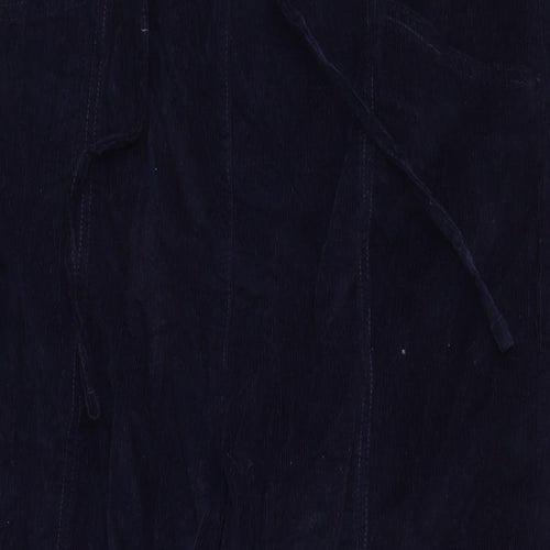 Isle Womens Blue Cotton Trousers Size 38 in L24 in Regular Tie