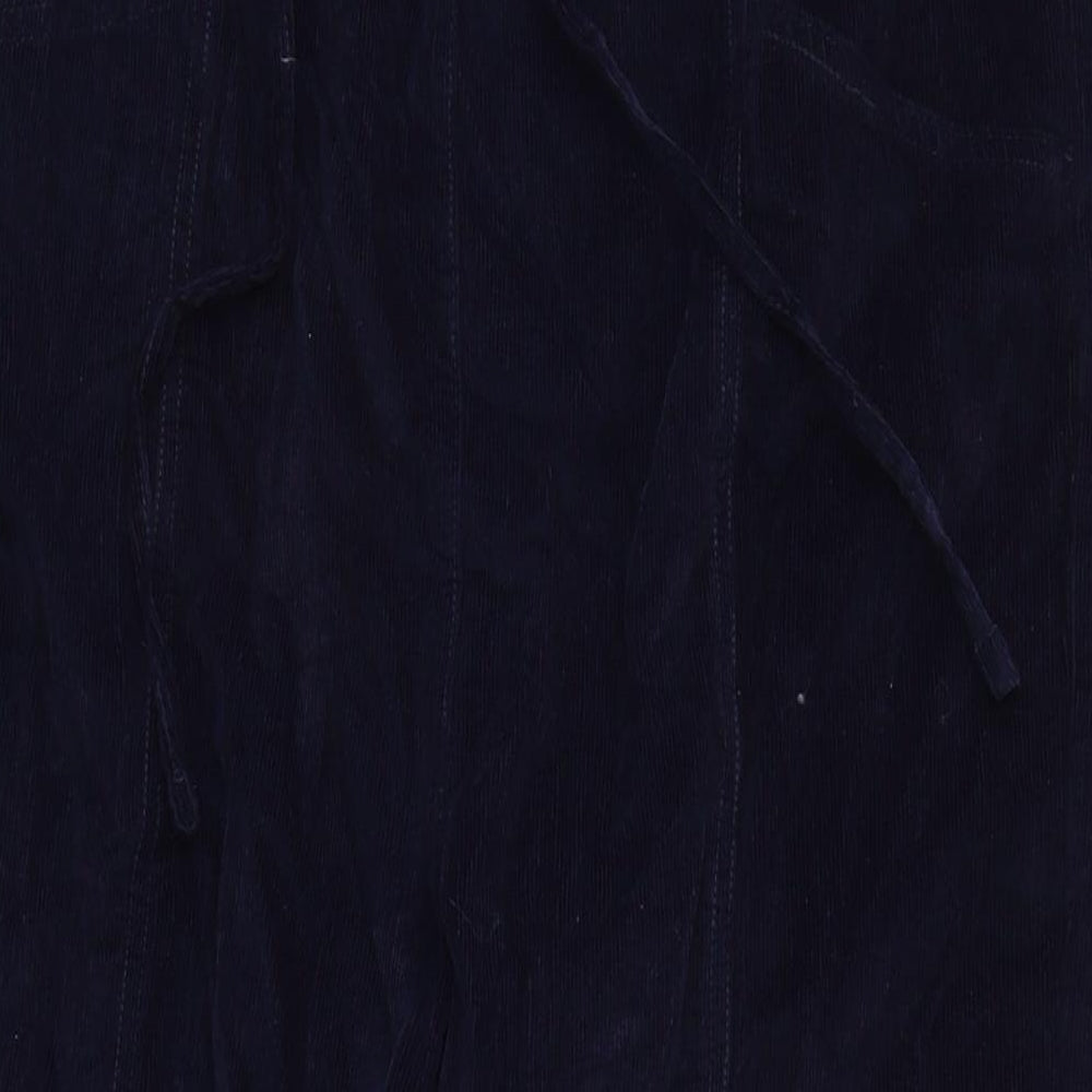 Isle Womens Blue Cotton Trousers Size 38 in L24 in Regular Tie