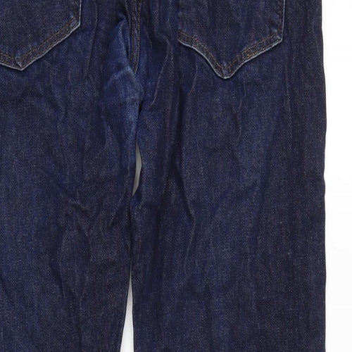 Tifossi Mens Blue Cotton Blend Straight Jeans Size 32 in L28 in Regular Zip