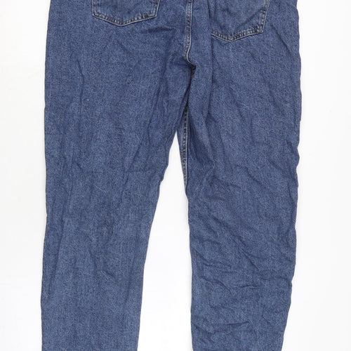 Denim & Co. Womens Blue Cotton Straight Jeans Size 18 L30 in Regular Zip
