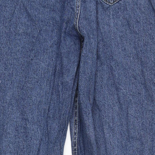 Denim & Co. Womens Blue Cotton Straight Jeans Size 18 L30 in Regular Zip