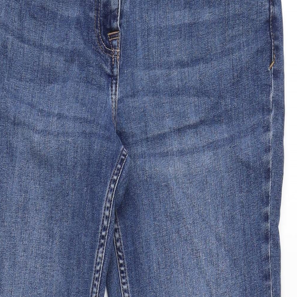 Nexrt Womens Blue Cotton Blend Bootcut Jeans Size 12 L30 in Regular Zip