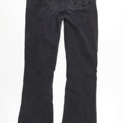 BOG Womens Grey Cotton Blend Flared Jeans Size 27 in L29.5 in Regular Zip