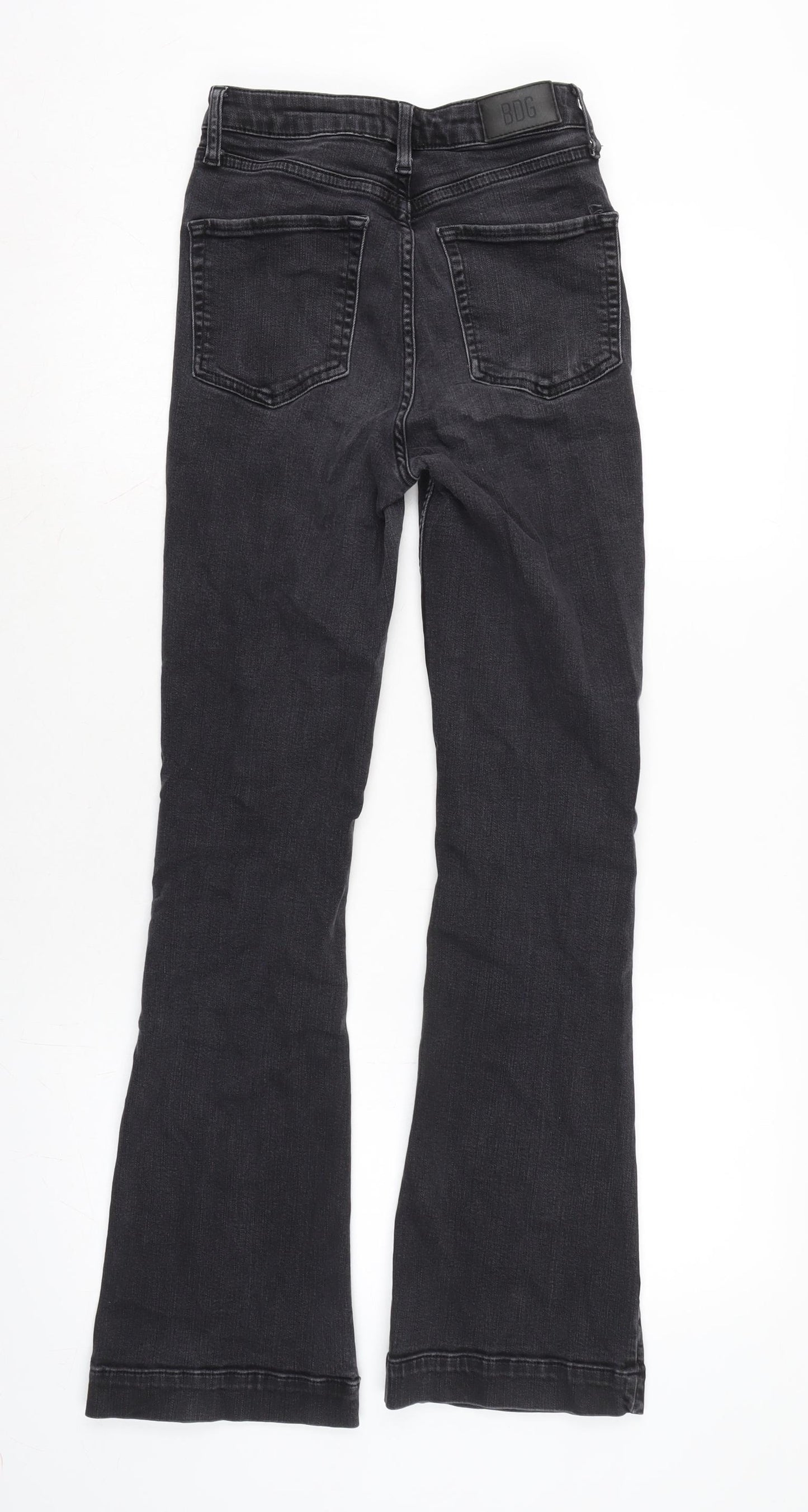 BOG Womens Grey Cotton Blend Flared Jeans Size 27 in L29.5 in Regular Zip