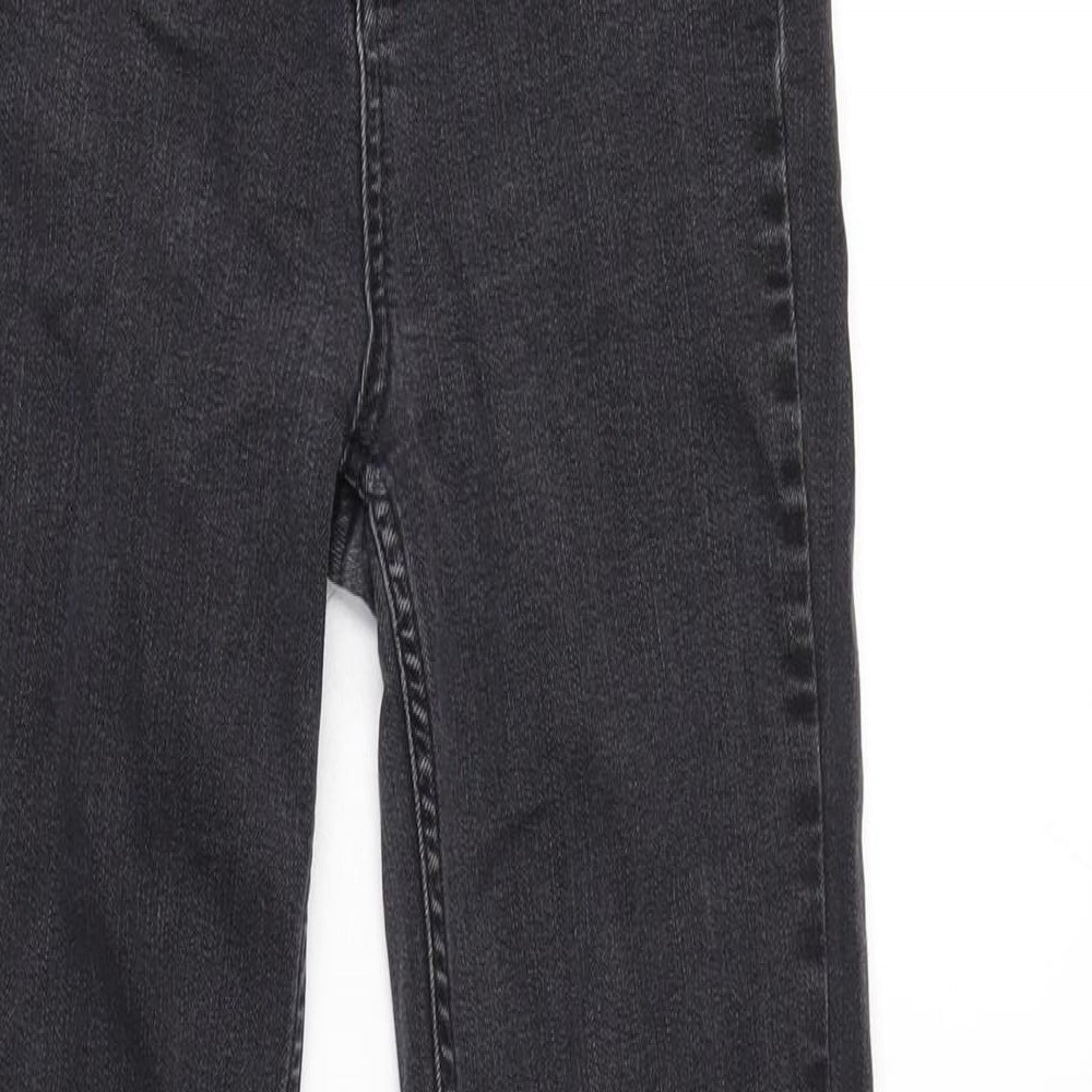 BOG Womens Grey Cotton Blend Flared Jeans Size 27 in L29.5 in Regular Zip