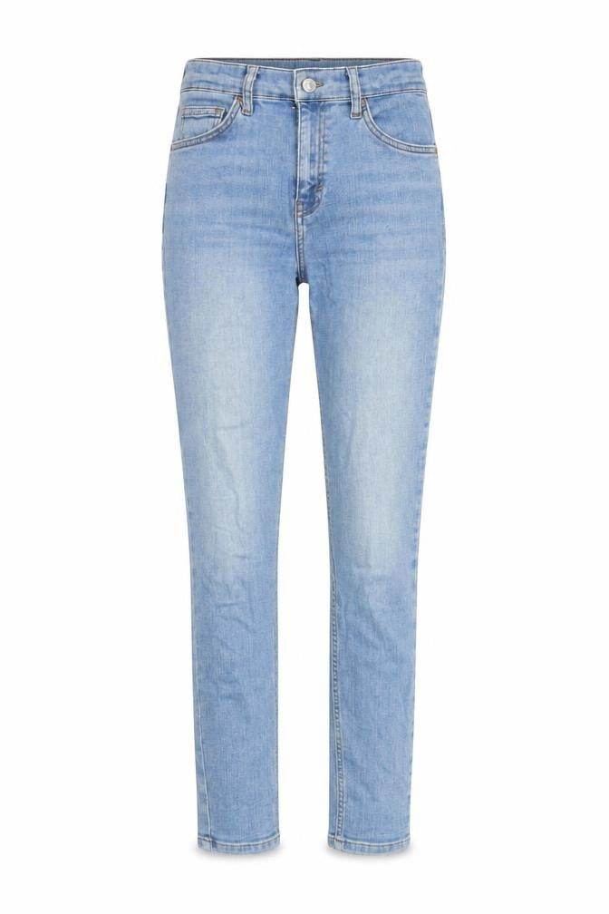 Topshop Womens Blue Cotton Blend Straight Jeans Size 26 in L27 in Regular Zip