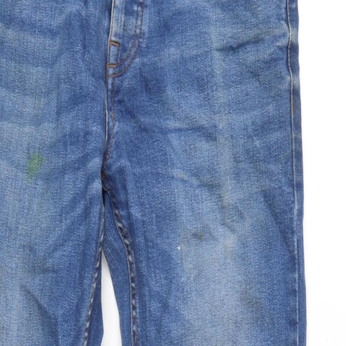 NEXT Womens Blue Cotton Blend Skinny Jeans Size 30 in L31 in Regular Button