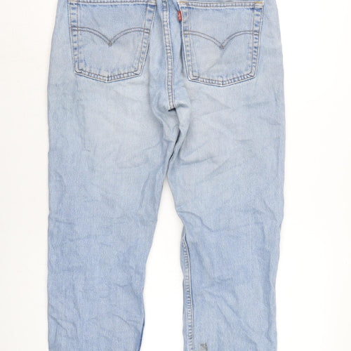 Levi's Mens Blue Cotton Straight Jeans Size 32 in L27 in Extra-Slim Zip