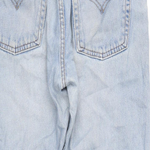 Levi's Mens Blue Cotton Straight Jeans Size 32 in L27 in Extra-Slim Zip