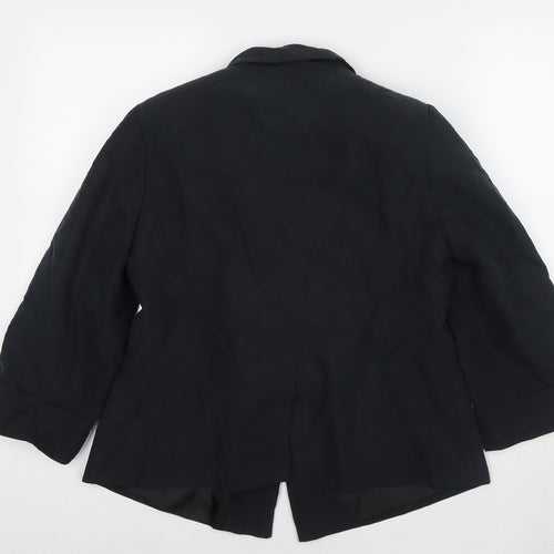 Dorothy Perkins Womens Black Jacket Blazer Size 14 Button