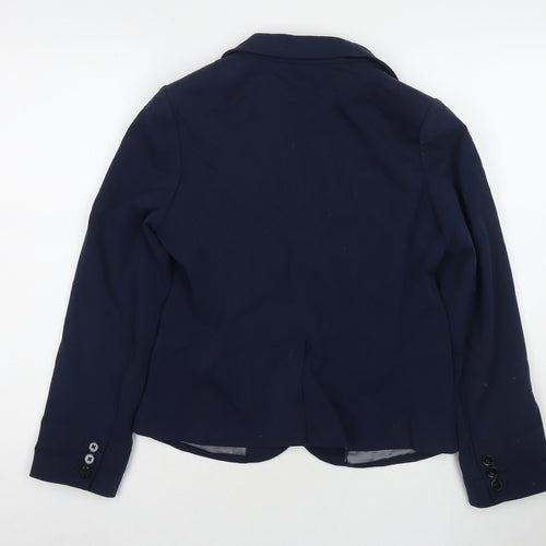 Gap Womens Blue Jacket Blazer Size 6 Button