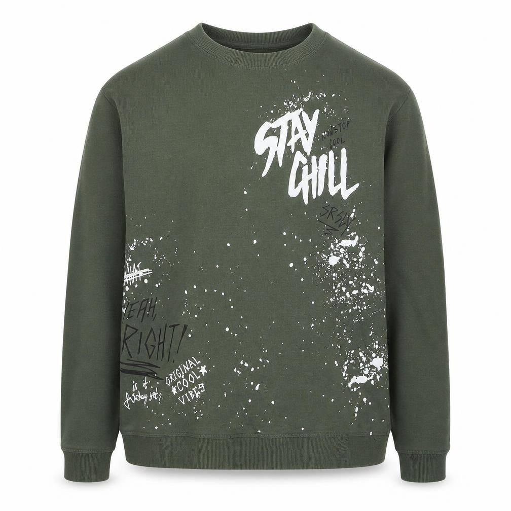 H&M Boys Green Cotton Pullover Hoodie Size 13-14 Years Pullover - Stay Chill