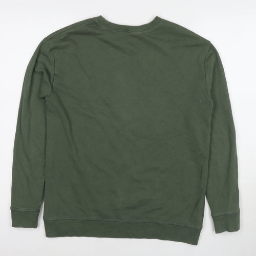 H&M Boys Green Cotton Pullover Hoodie Size 13-14 Years Pullover - Stay Chill