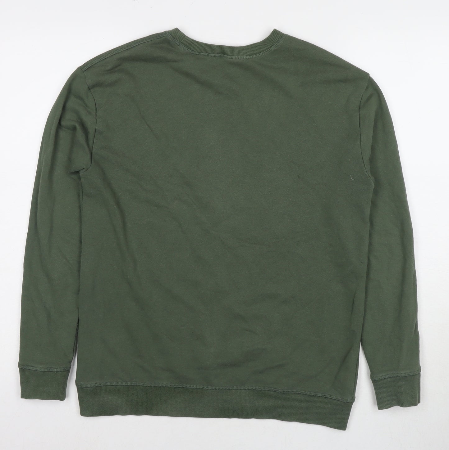 H&M Boys Green Cotton Pullover Hoodie Size 13-14 Years Pullover - Stay Chill