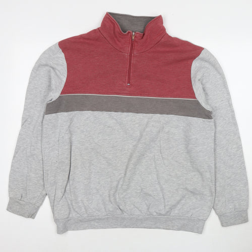 Damart Mens Grey Polyester Pullover Sweatshirt Size L