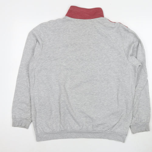 Damart Mens Grey Polyester Pullover Sweatshirt Size L