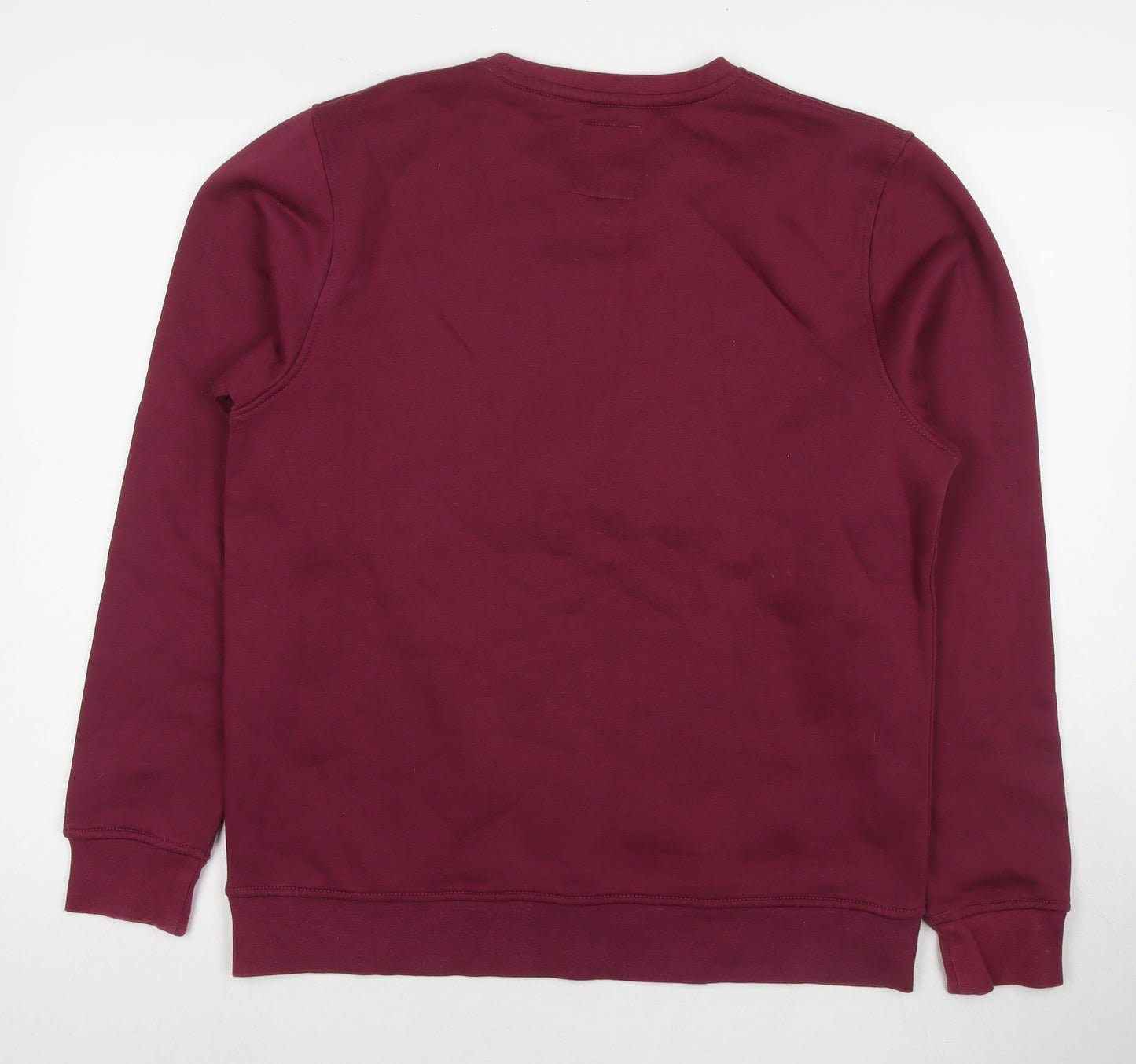 Hype Mens Red Cotton Pullover Sweatshirt Size M - Logo