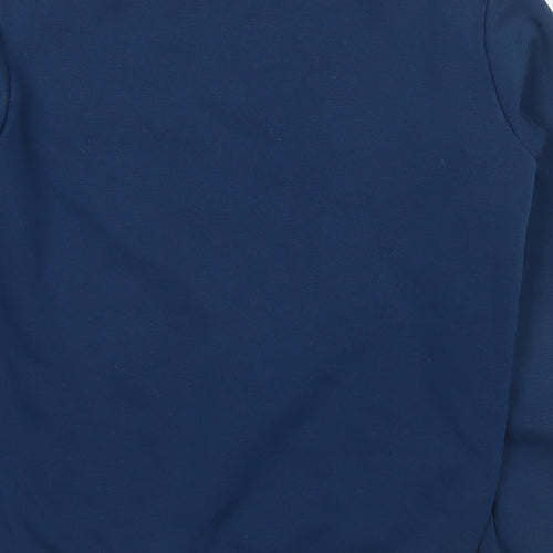 PUMA Boys Blue Cotton Pullover Sweatshirt Size 8-9 Years Pullover - Logo