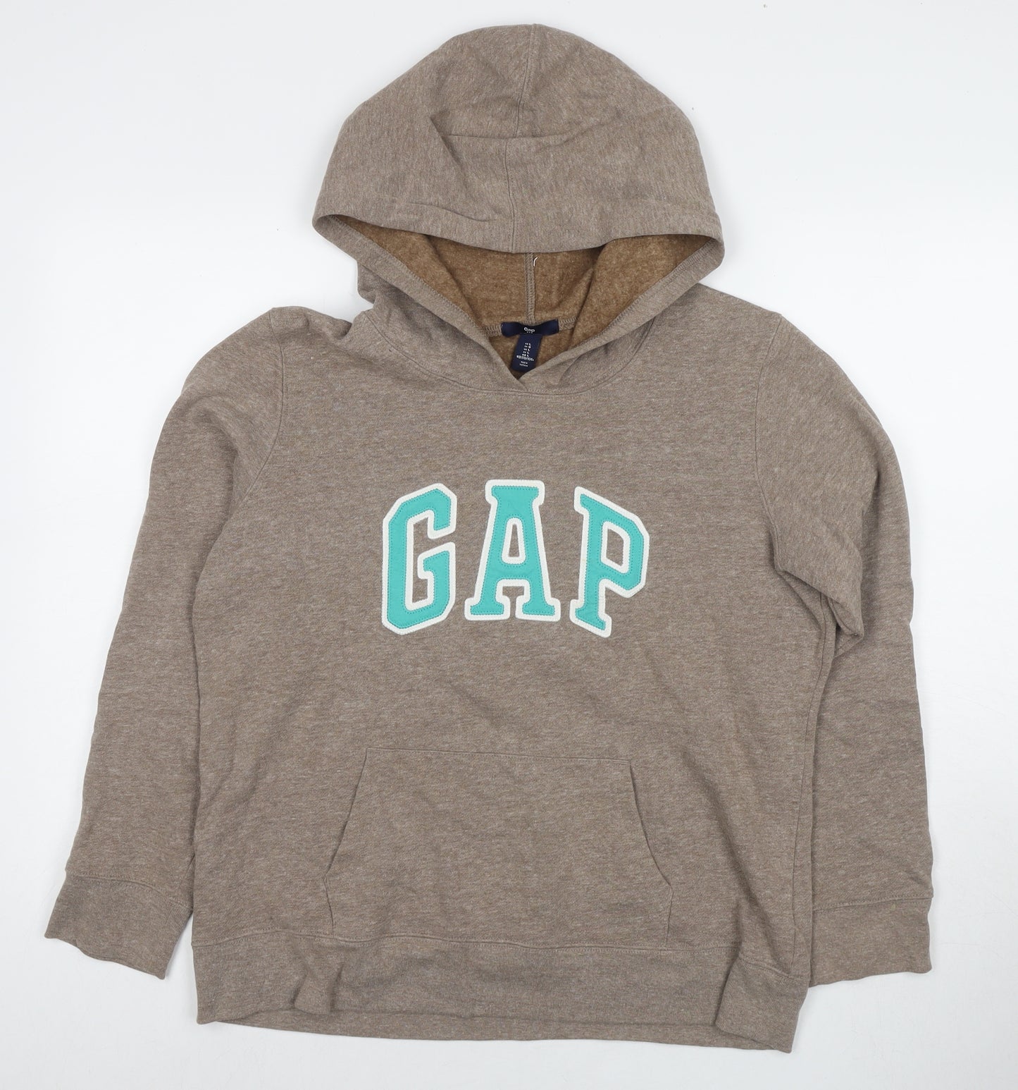 Gap Womens Brown Cotton Pullover Hoodie Size L Pullover - Logo