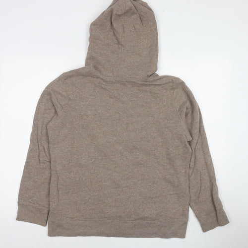 Gap Womens Brown Cotton Pullover Hoodie Size L Pullover - Logo