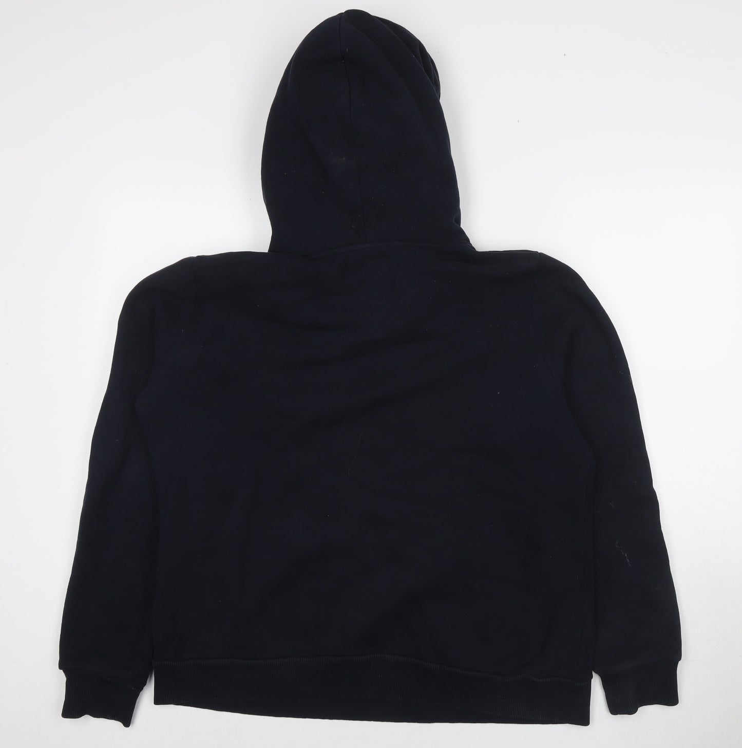 Superdry Womens Black Cotton Pullover Hoodie Size 16 Pullover - Logo