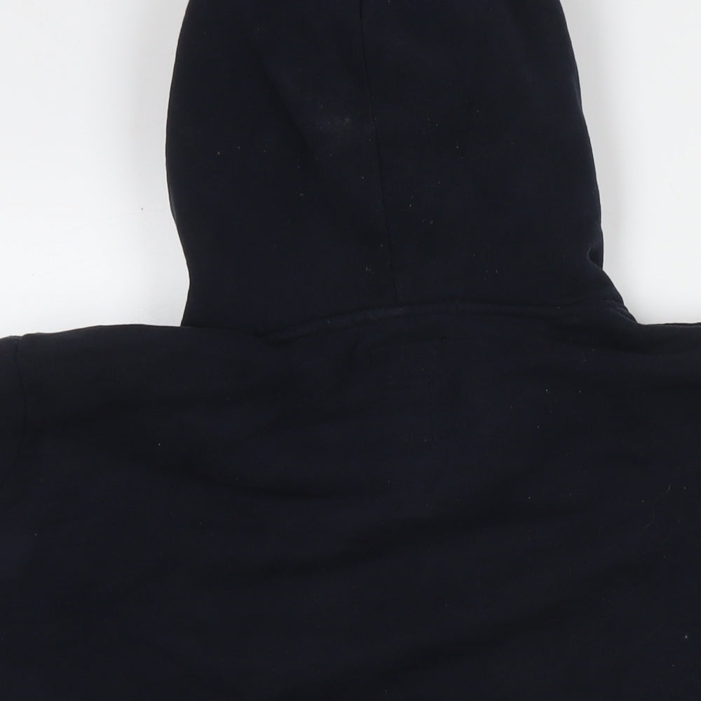 Superdry Womens Black Cotton Pullover Hoodie Size 16 Pullover - Logo