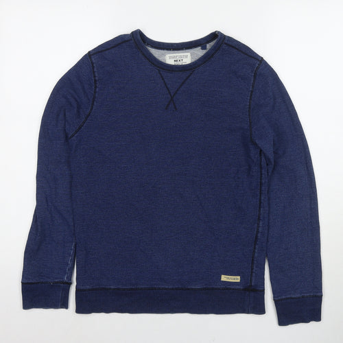 NEXT Boys Blue Cotton Pullover Sweatshirt Size 13 Years Pullover