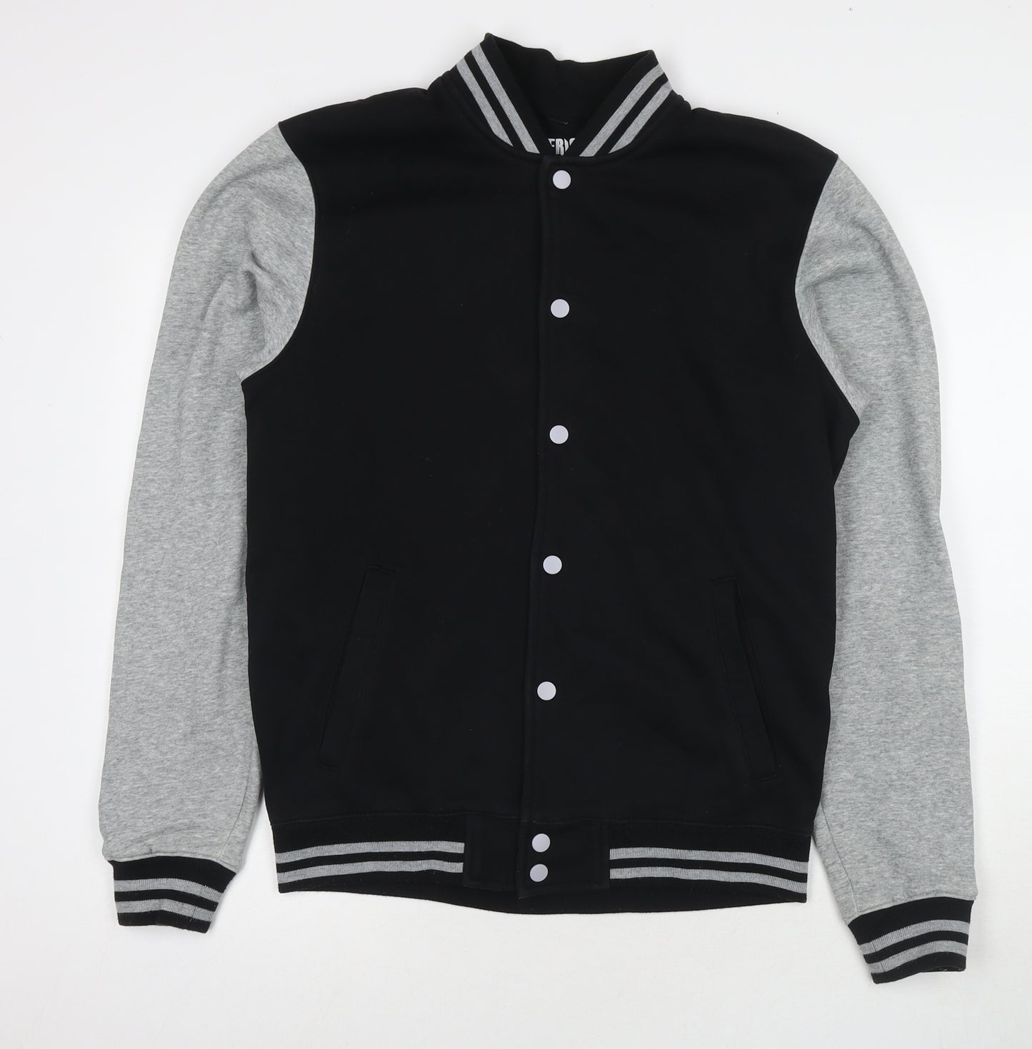 Impericon Mens Black Varsity Jacket Jacket Size M Snap