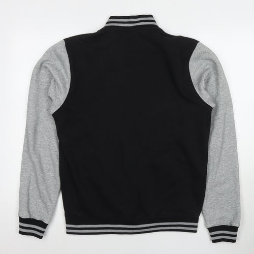 Impericon Mens Black Varsity Jacket Jacket Size M Snap