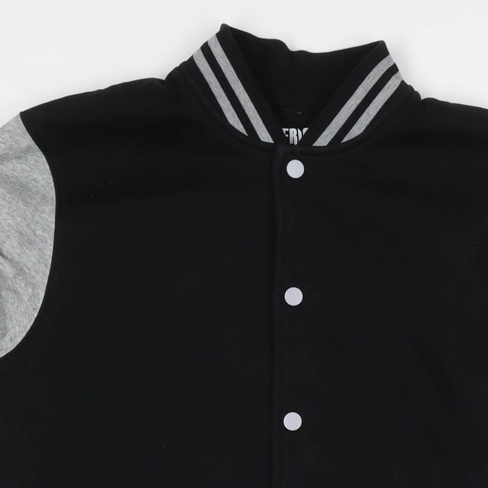 Impericon Mens Black Varsity Jacket Jacket Size M Snap