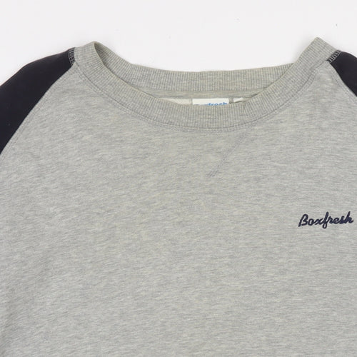 Boxfresh Mens Multicoloured Cotton Pullover Sweatshirt Size L - Logo