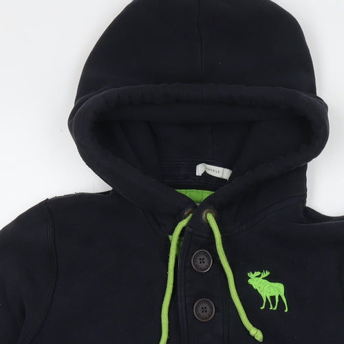 Abercrombie & Fitch Womens Blue Cotton Pullover Hoodie Size S Pullover