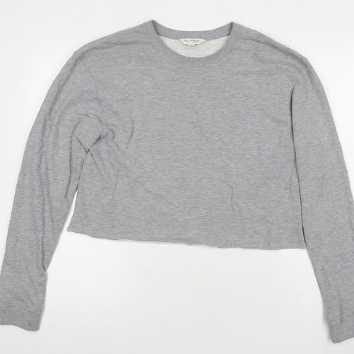 Miss Selfridge Womens Grey Polyester Pullover Sweatshirt Size 14 Pullover