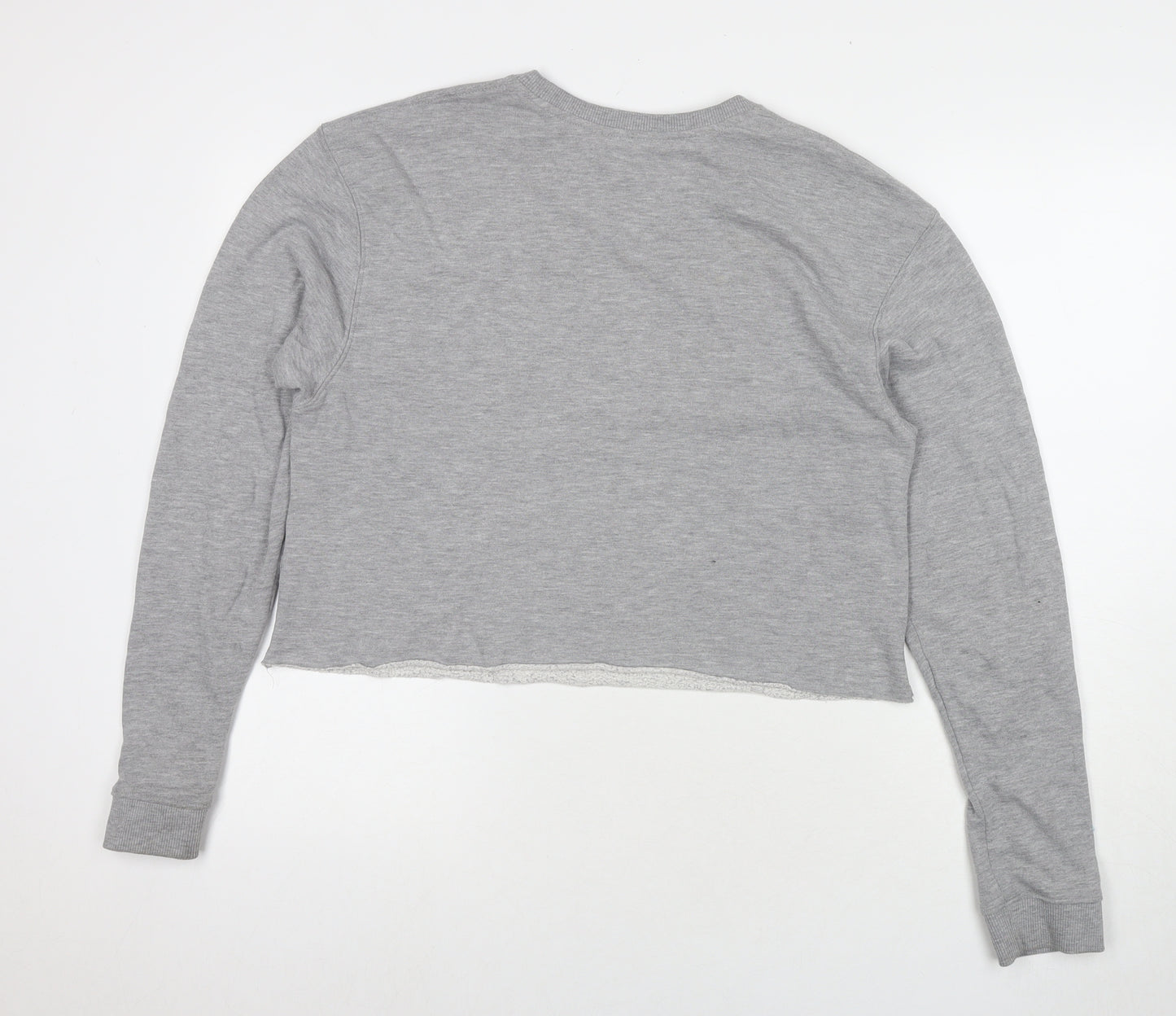 Miss Selfridge Womens Grey Polyester Pullover Sweatshirt Size 14 Pullover