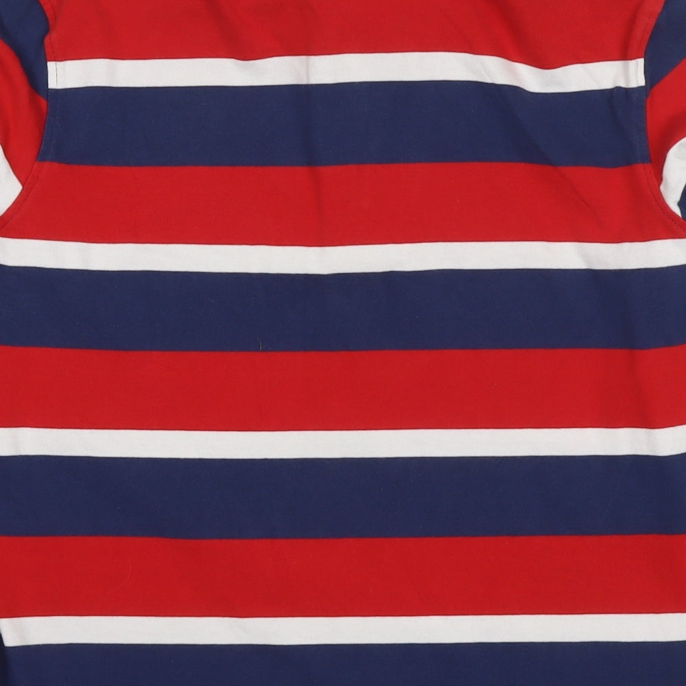 Marks and Spencer Boys Multicoloured Striped Cotton Pullover Sweatshirt Size 13-14 Years Pullover