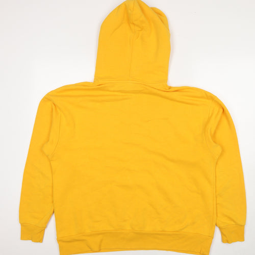 Divided by H&M Womens Yellow Cotton Pullover Hoodie Size L Pullover