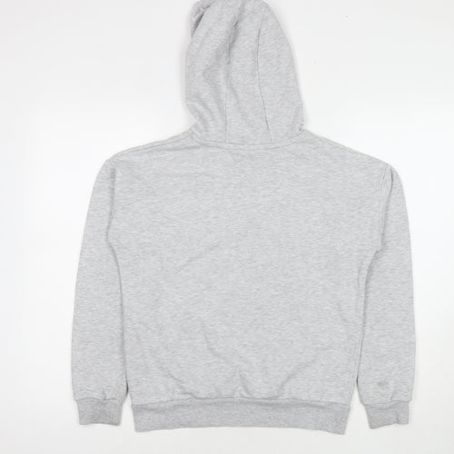 Disney Girls Grey Polyester Pullover Hoodie Size 12-13 Years Pullover - Stitch