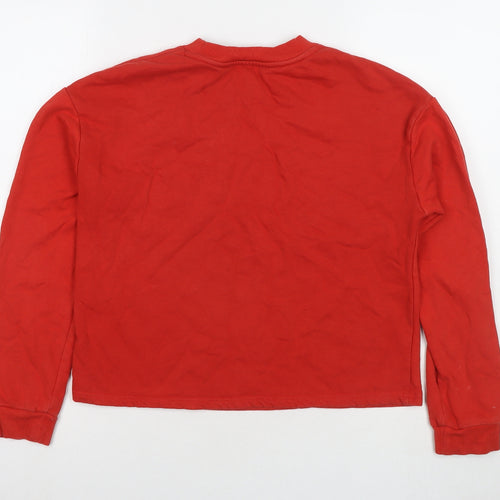 River Island Girls Red Cotton Pullover Sweatshirt Size 11-12 Years Pullover - You've Got This
