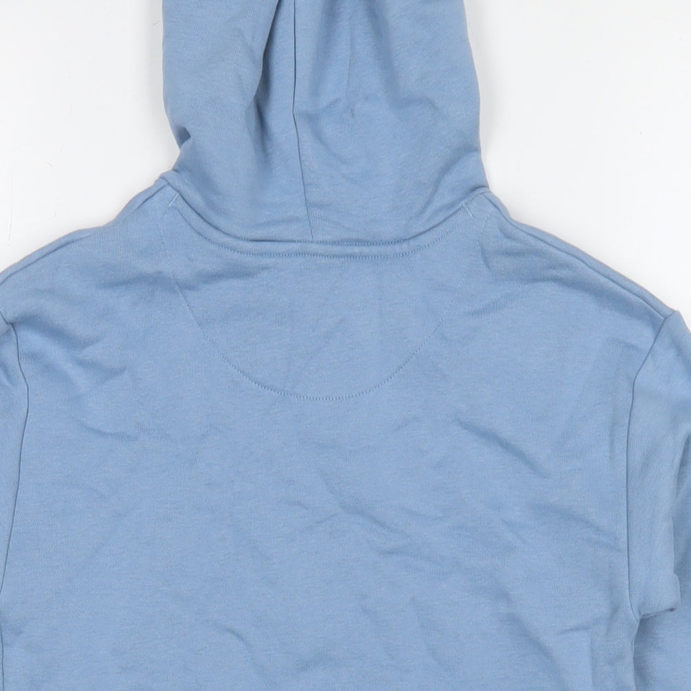 Marks and Spencer Boys Blue Cotton Pullover Hoodie Size 5-6 Years Pullover - N.Y.C