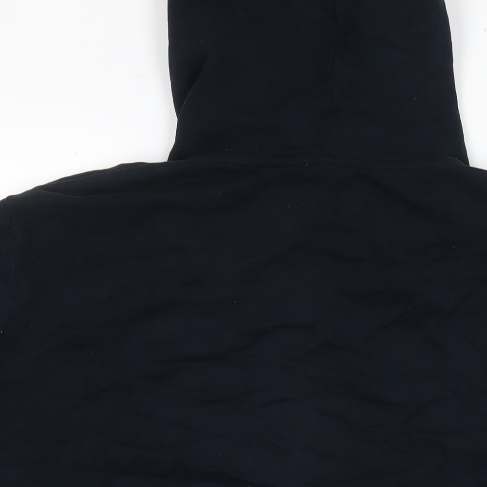 Marks and Spencer Mens Blue Cotton Full Zip Hoodie Size L