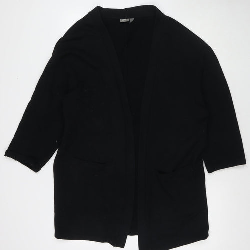 ASOS Womens Black V-Neck Cotton Cape Jumper Size S