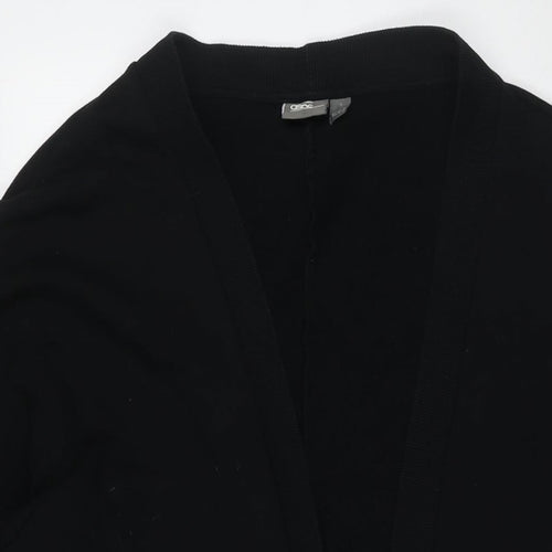 ASOS Womens Black V-Neck Cotton Cape Jumper Size S