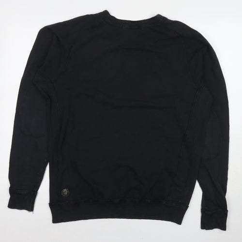 Bad Spirit Womens Black Cotton Pullover Sweatshirt Size L Pullover - Embellishment Detail Skull