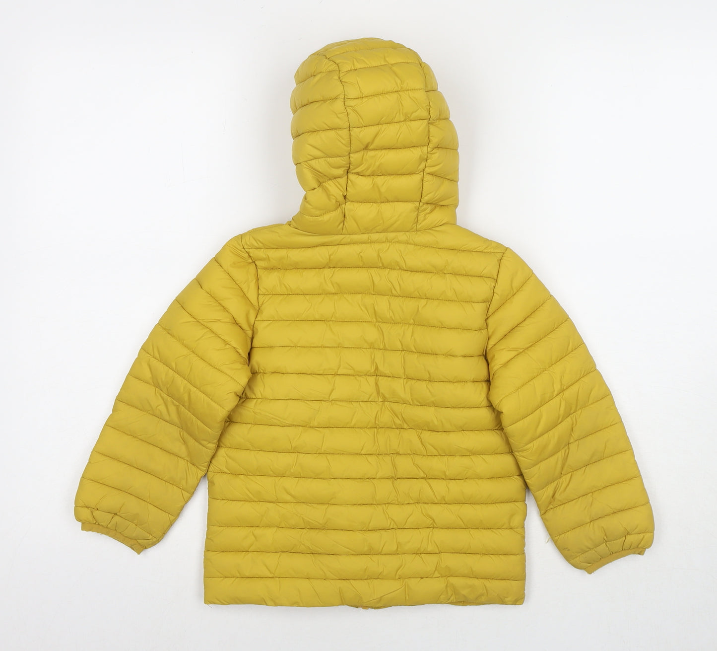 Joules Girls Yellow Puffer Jacket Jacket Size 5 Years Zip
