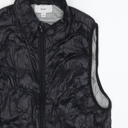 Bossini Womens Black Gilet Waistcoat Size XL Zip