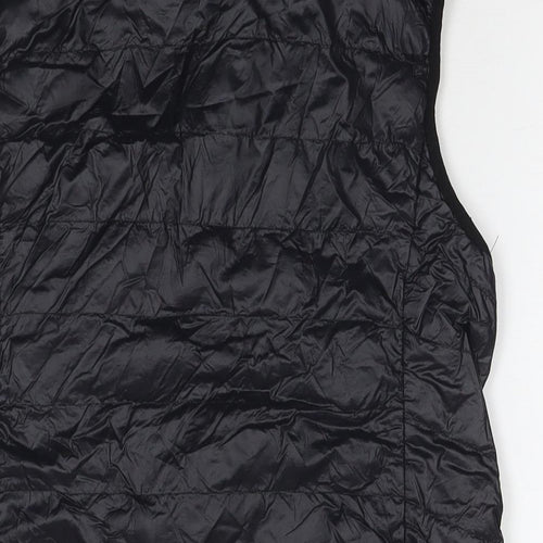Bossini Womens Black Gilet Waistcoat Size XL Zip
