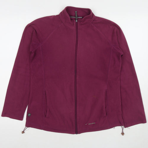 Mountain Life Womens Purple Jacket Size 14 Zip