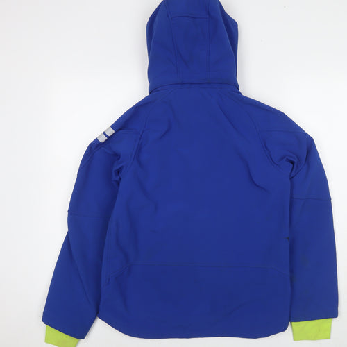 H&M Boys Blue Jacket Size 12-13 Years Zip