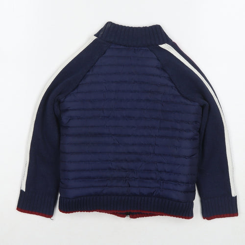E of M Boys Blue Jacket Size 3 Years Zip